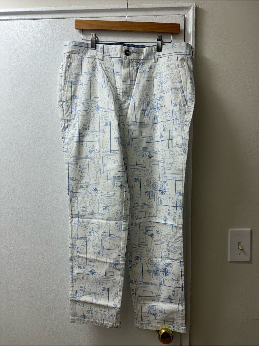 Men's Vineyard Vines Light Blue Nautical Print